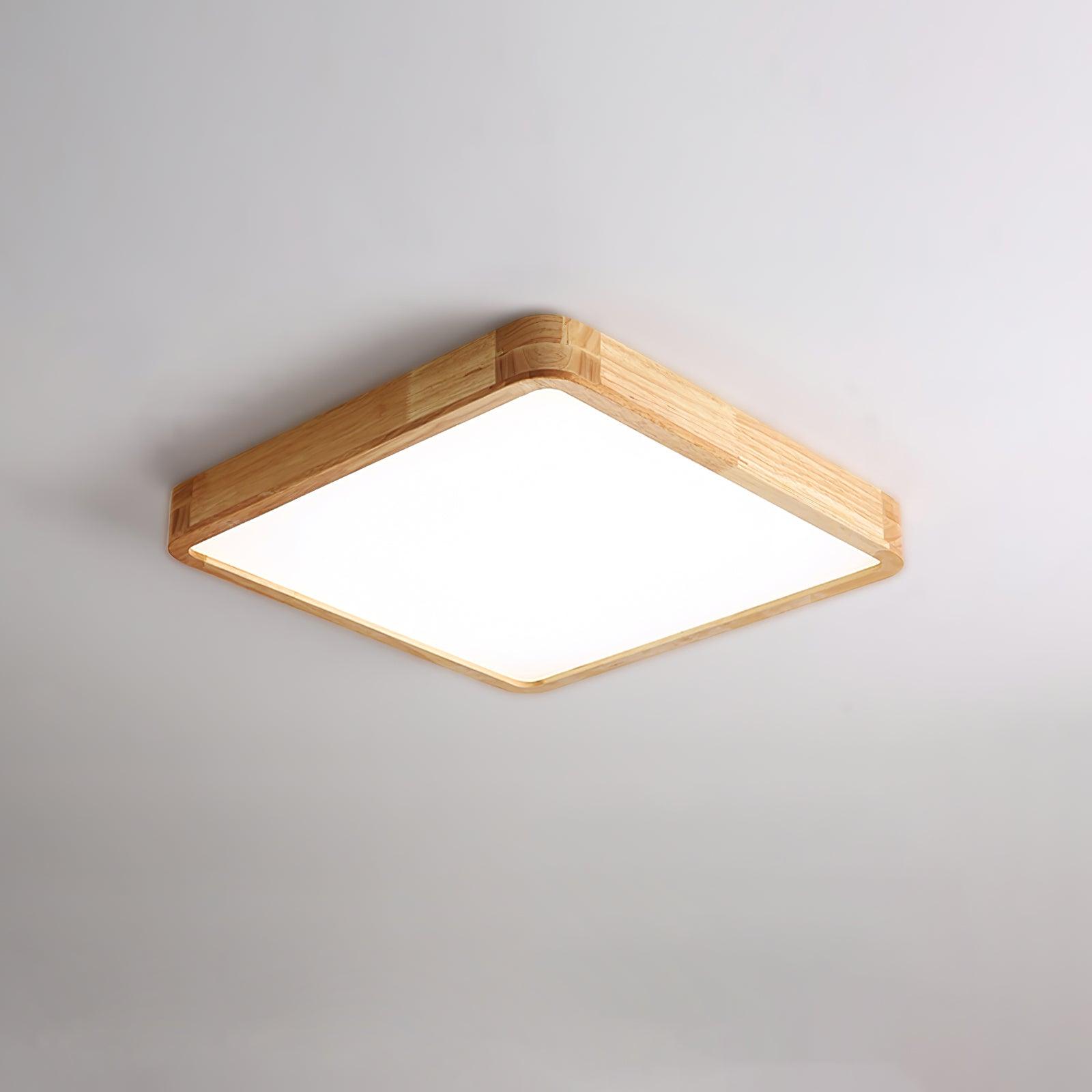 Hano Wooden Geometric Ceiling Light - Neutralighting