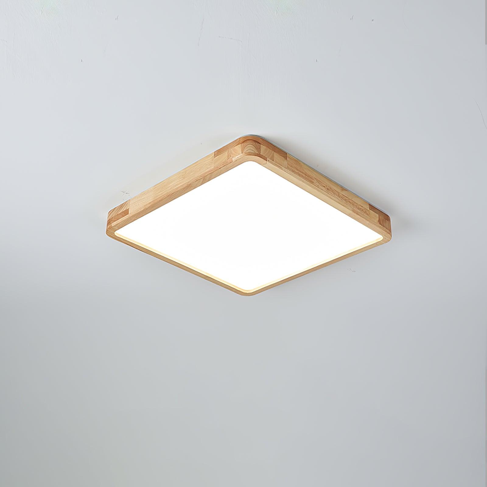 Hano Wooden Geometric Ceiling Light - Neutralighting