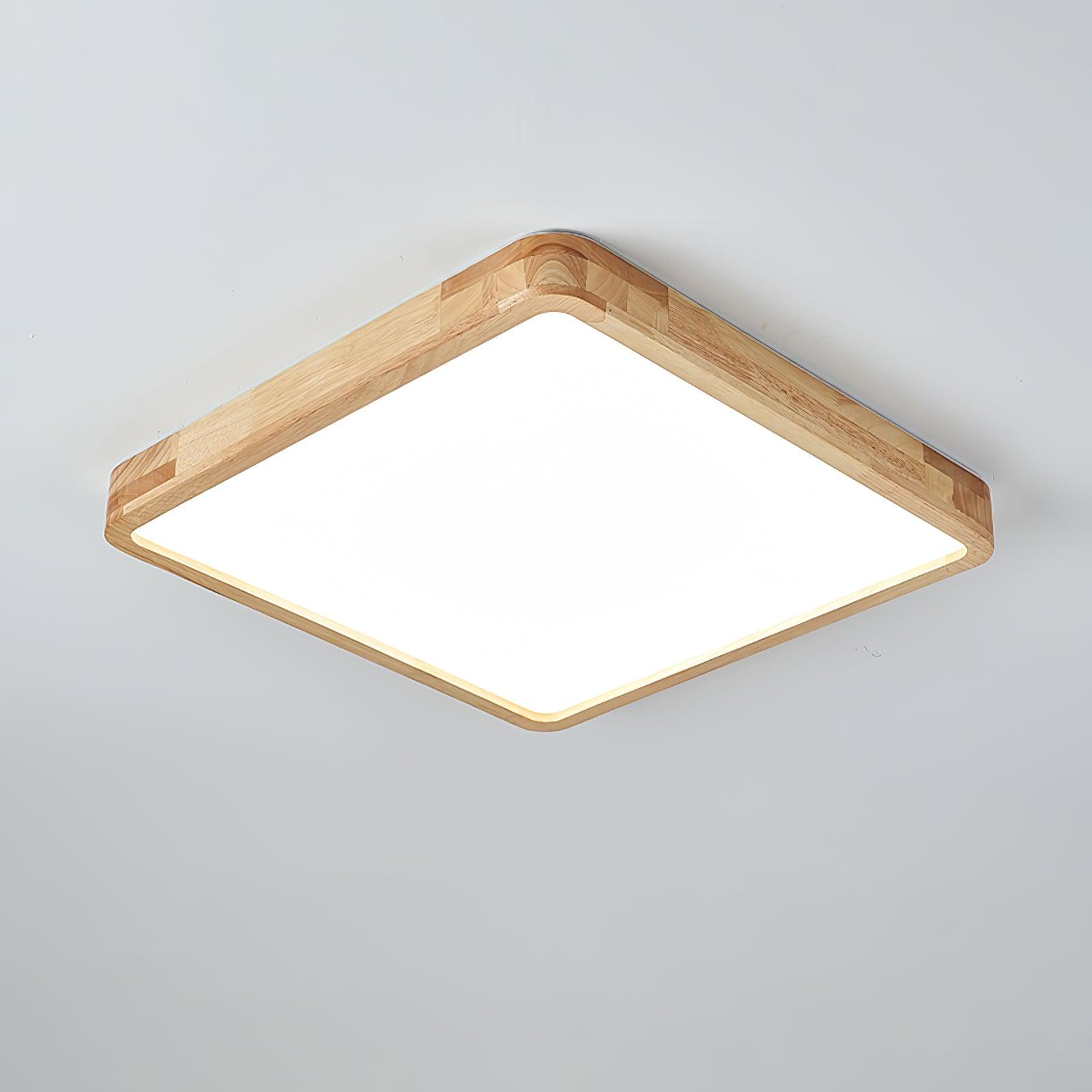 Hano Wooden Geometric Ceiling Light - Neutralighting