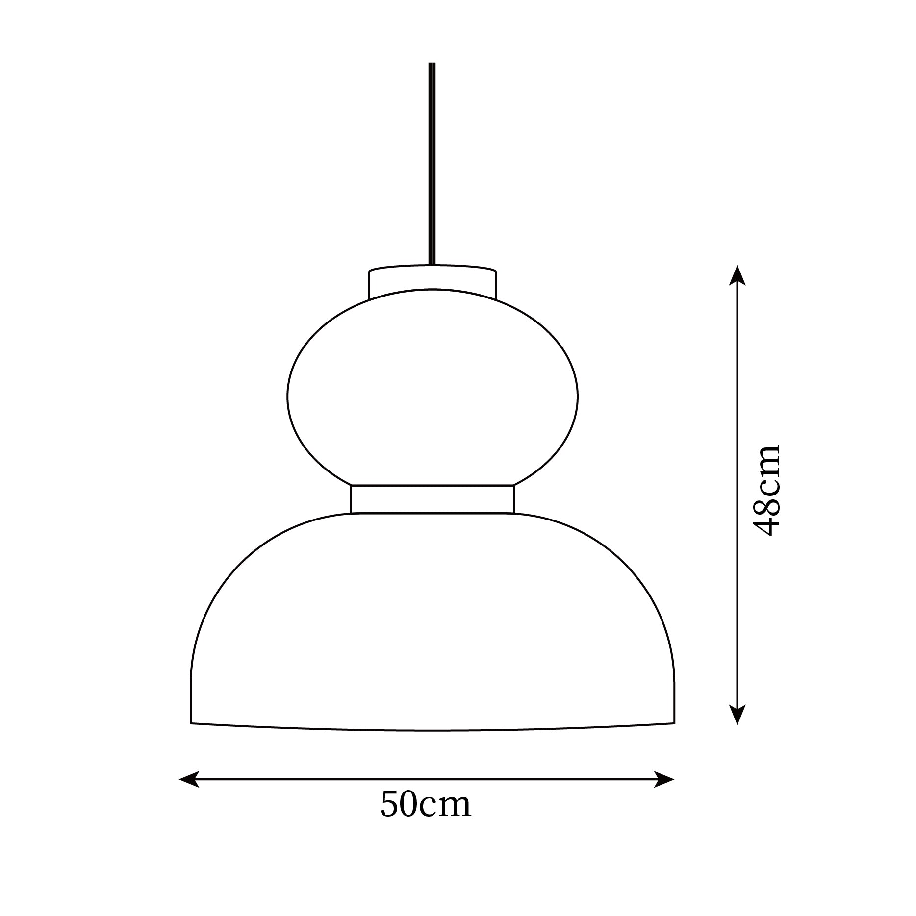 Handcrafted Xuan Paper Hanging Lamp