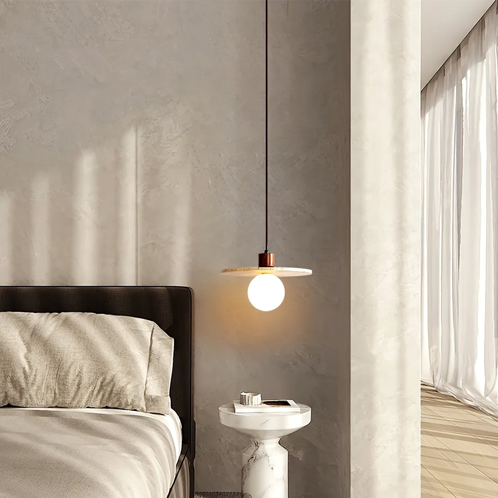 Ritta Travertine Pendant Light Six Style - Neutralighting