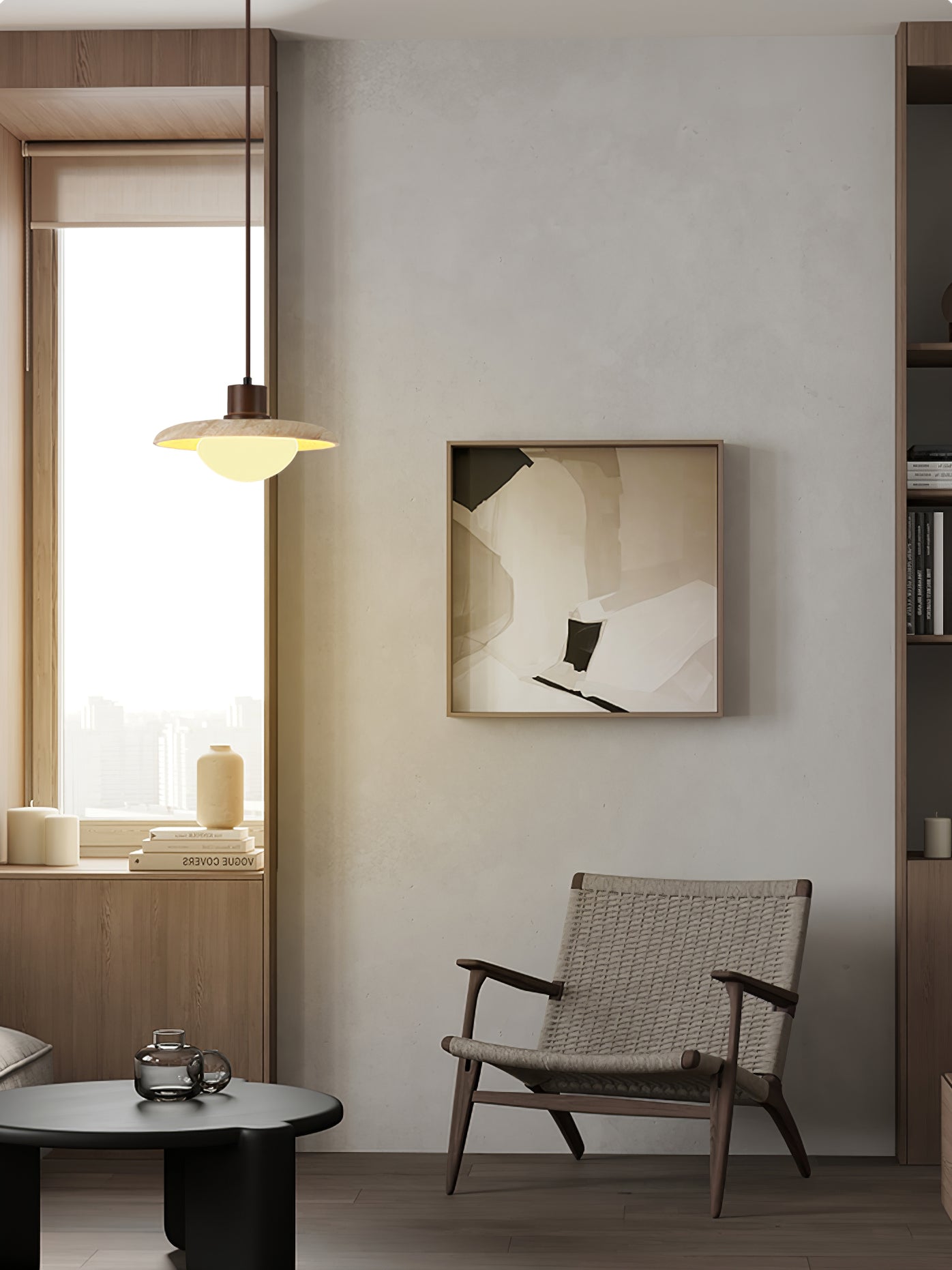 Ritta Travertine Pendant Light Six Style - Neutralighting