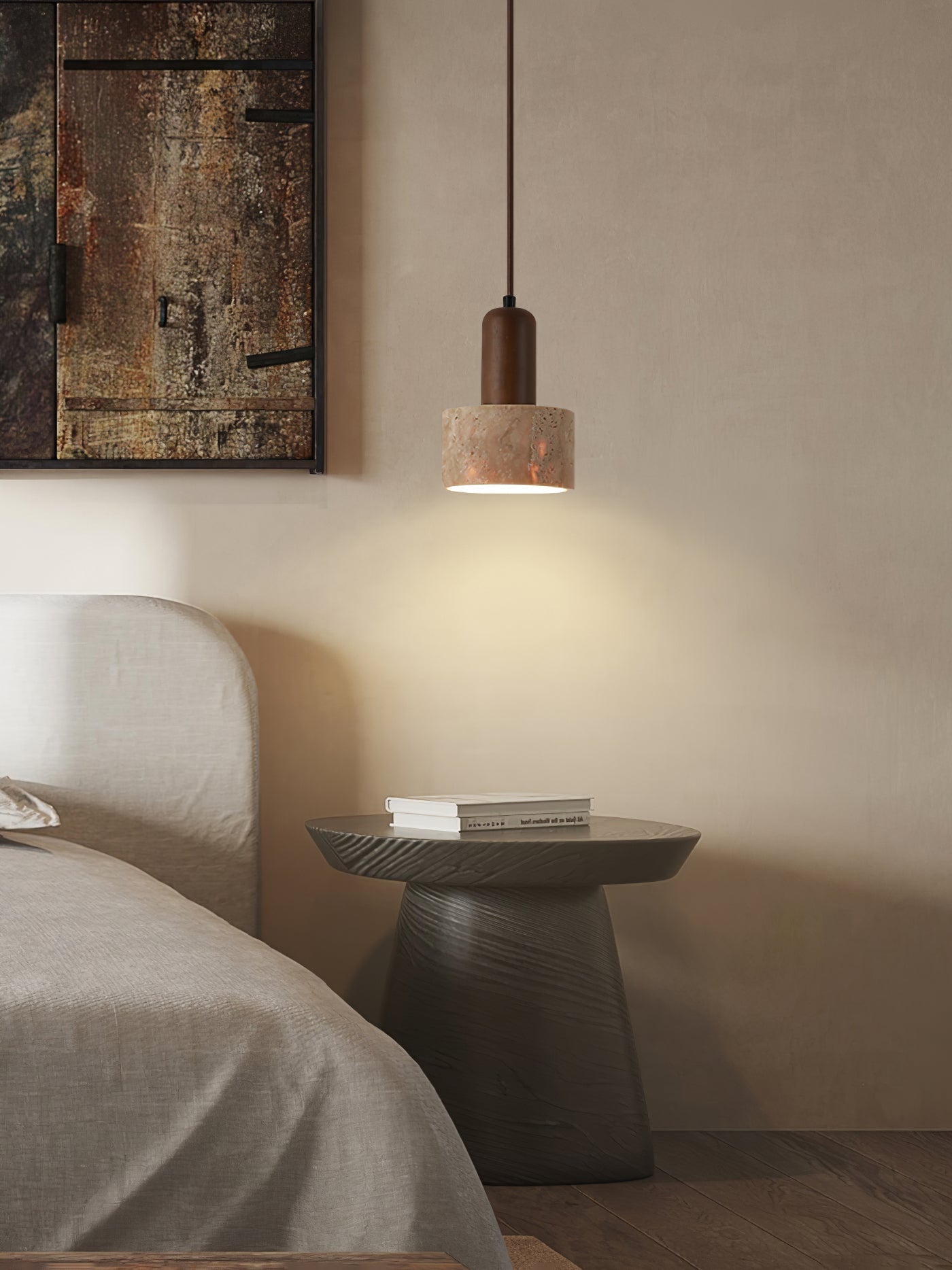 Ritta Travertine Pendant Light Six Style - Neutralighting