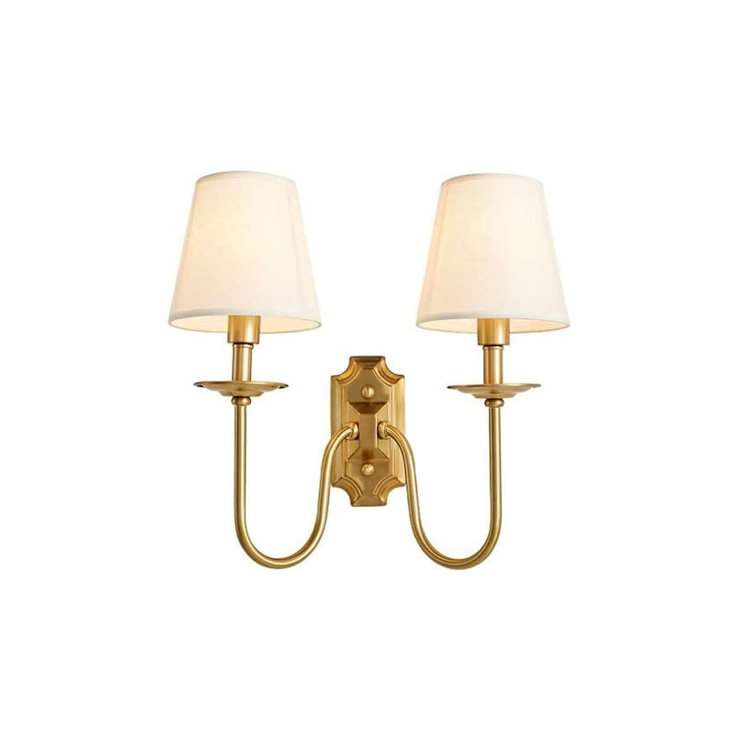 Chloe Vintage Fabric Shades Wall Lamp - Neutralighting