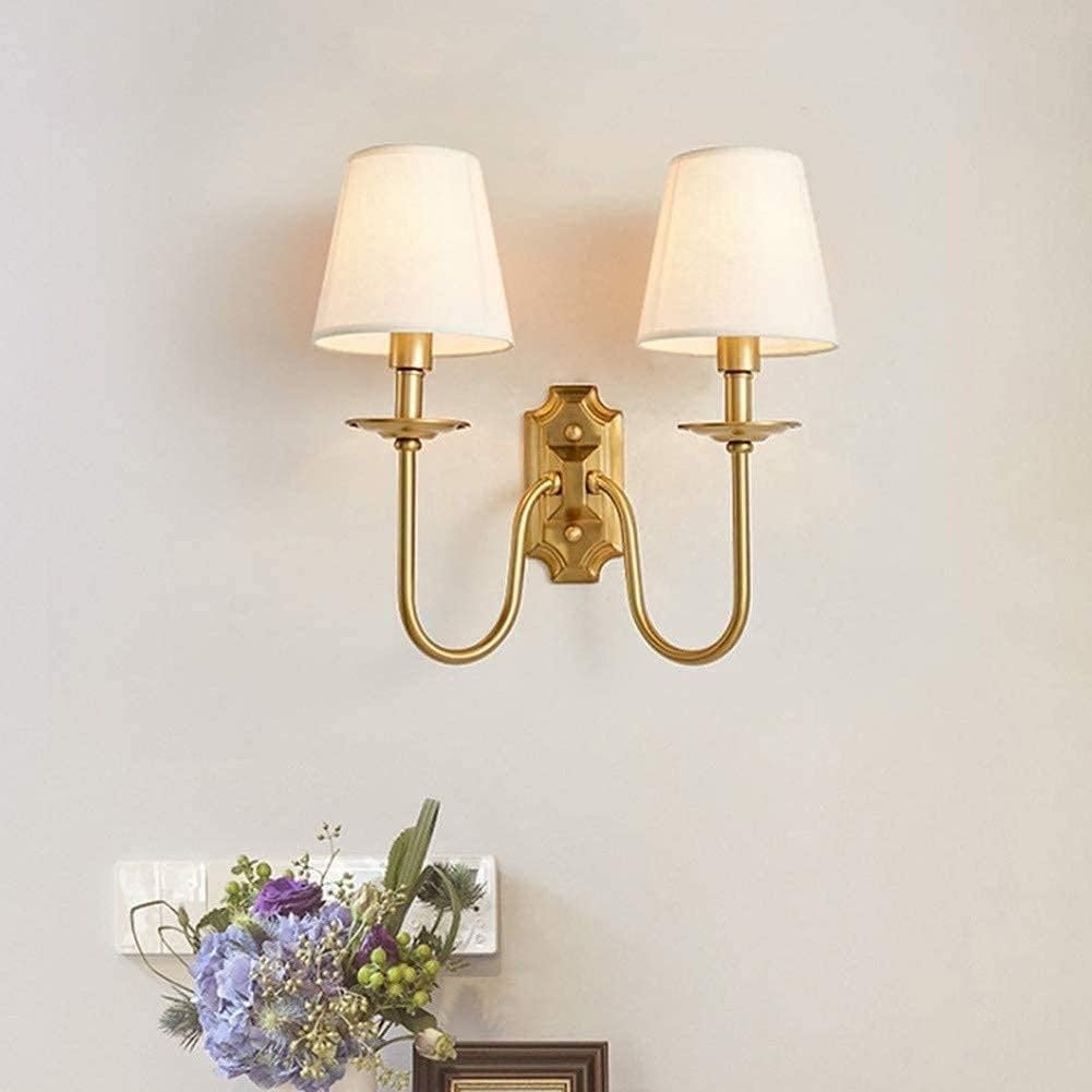 Chloe Vintage Fabric Shades Wall Lamp - Neutralighting