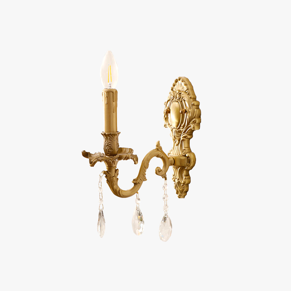 Silva Vintage Luxury LED Indoor Wall Light Metal Crystal Living Room Hallway - Neutralighting