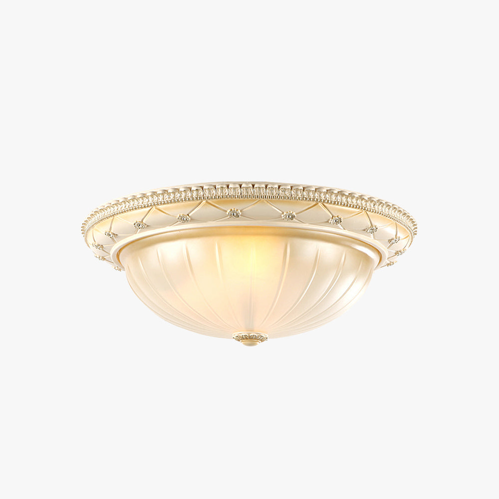 Silva Minimalist Flush Mount Ceiling Light Resin Living Room - Neutralighting