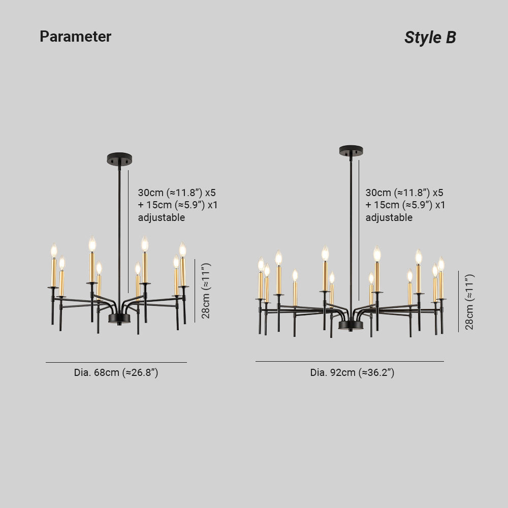Silva Pendant Light Chandeliers Retro Industrial Living Room - Neutralighting