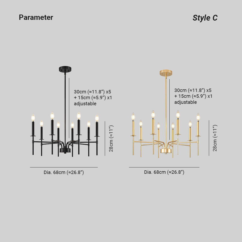 Silva Pendant Light Chandeliers Retro Industrial Living Room - Neutralighting