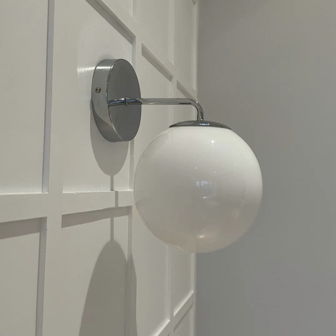 Valentina Glass Indoor Wall Lamp French Bathroom Bedroom - Neutralighting