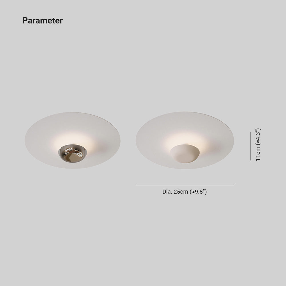 Arisha Flush Mount Ceiling Light White Living Room Bedroom - Neutralighting