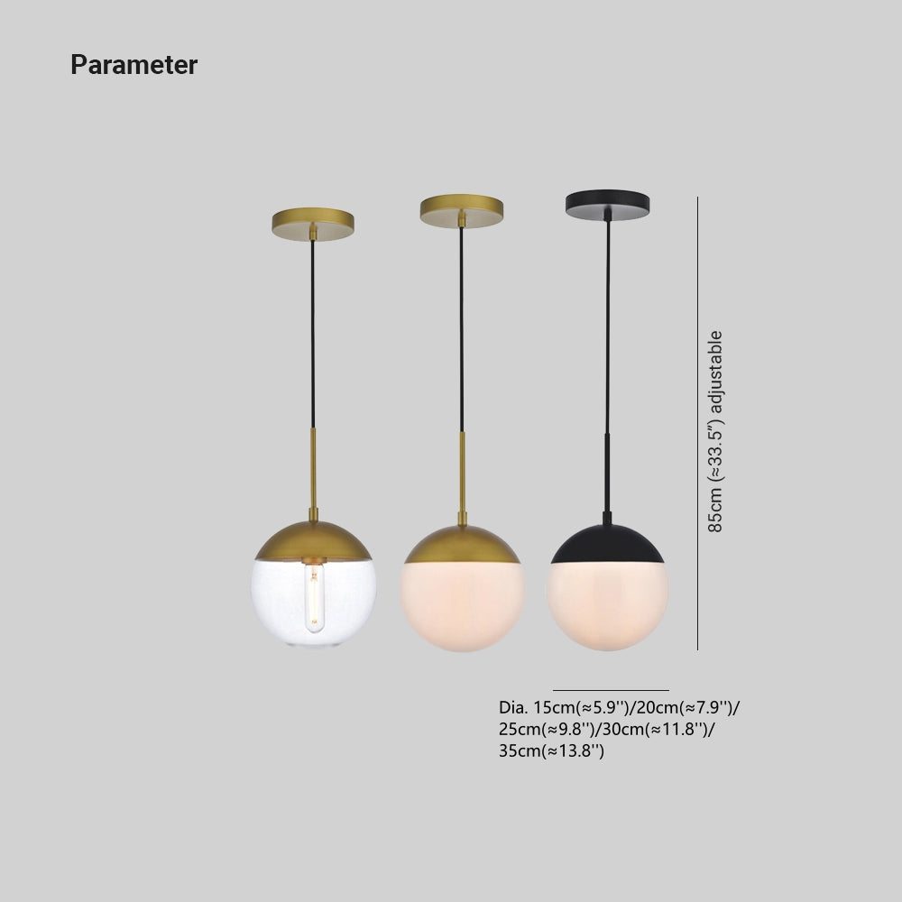 Hallie Modern PendantLight Metal Glass Living Room Dining Room Bedroom - Neutralighting