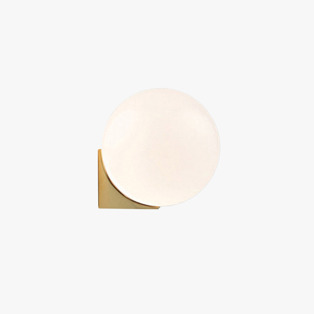 Valentina Indoor Wall Lamp Glass  Brass&White Living Room Bedroom