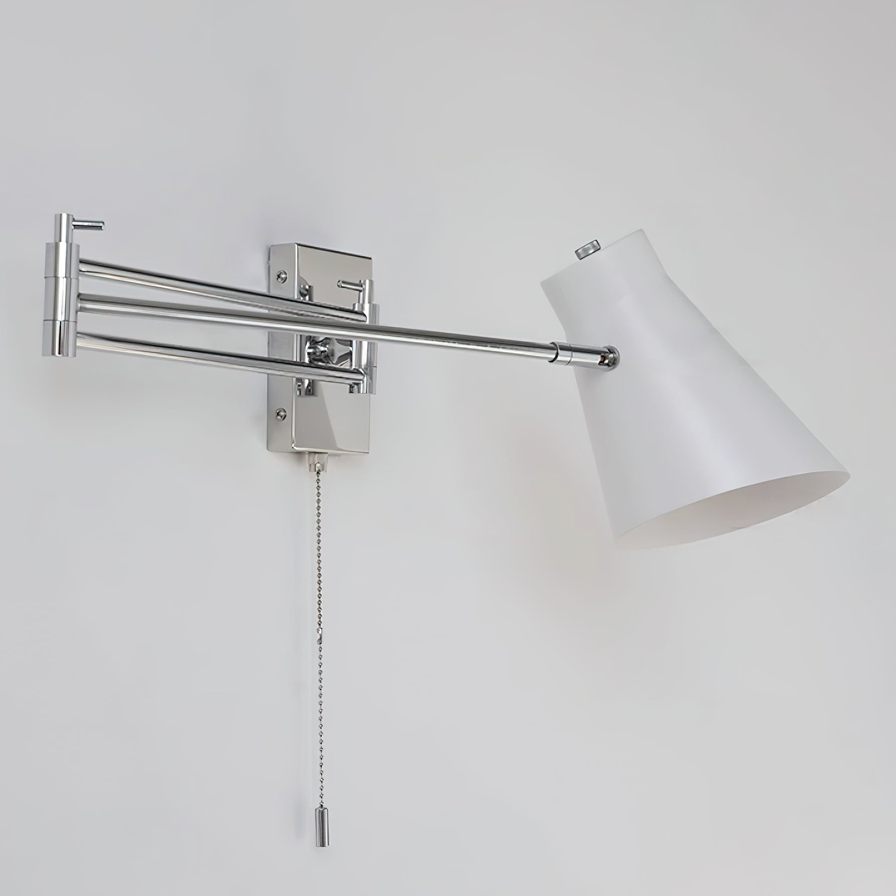 Wall Lamp Swing Arm Chrome Adjustable Industrial - Neutralighting