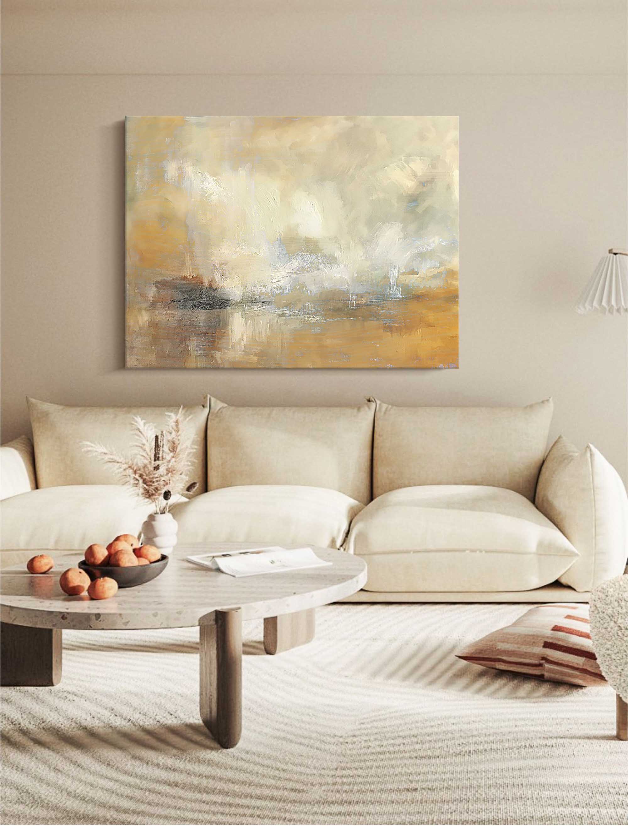 Wall Art Abstract Misty Cityscape