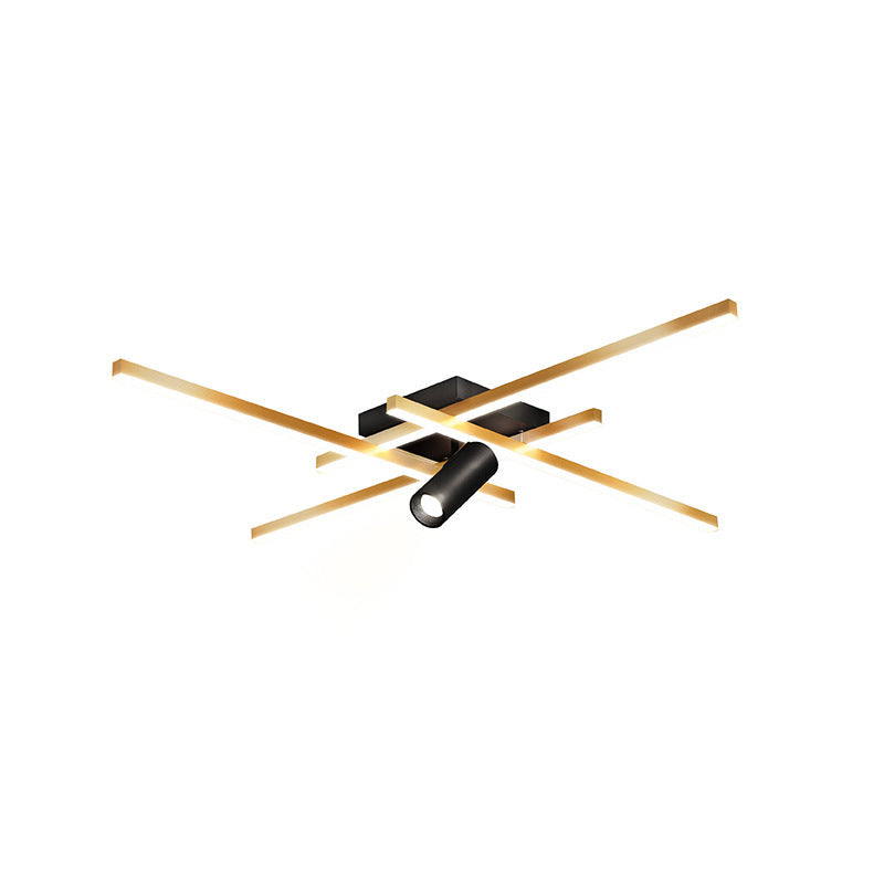 Arisha Metal Geometric Shape Dimmable LED Ceiling Light With Spot Light - Neutralighting