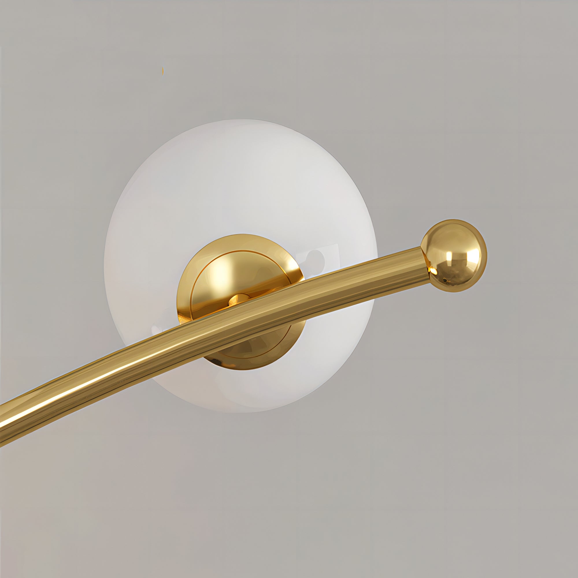 Valentina Modern Arc Multi Head Bubble Floor Lamp Black/Gold - Neutralighting