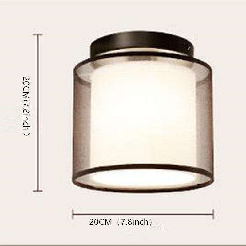 Arisha Modern Metal & Fabric Flush Mount Ceiling Light, 2 Style - Neutralighting