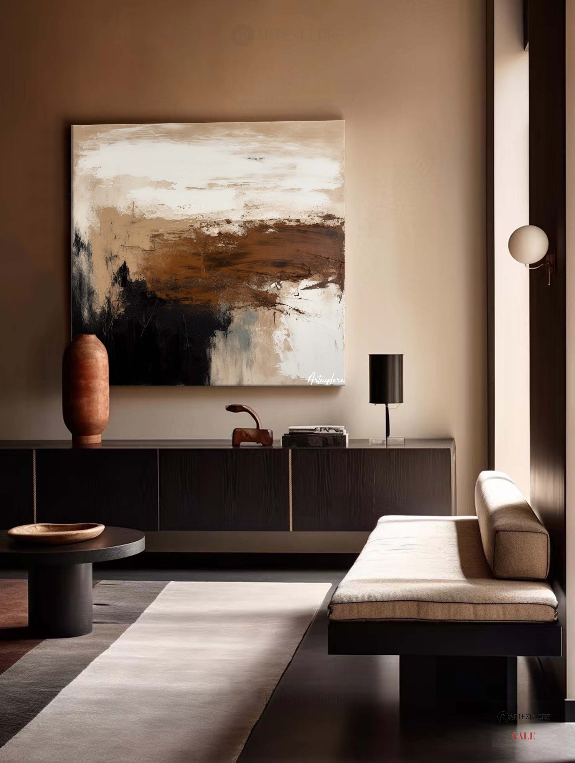 Modern Abstract Painting ABAS135 - Neutralighting