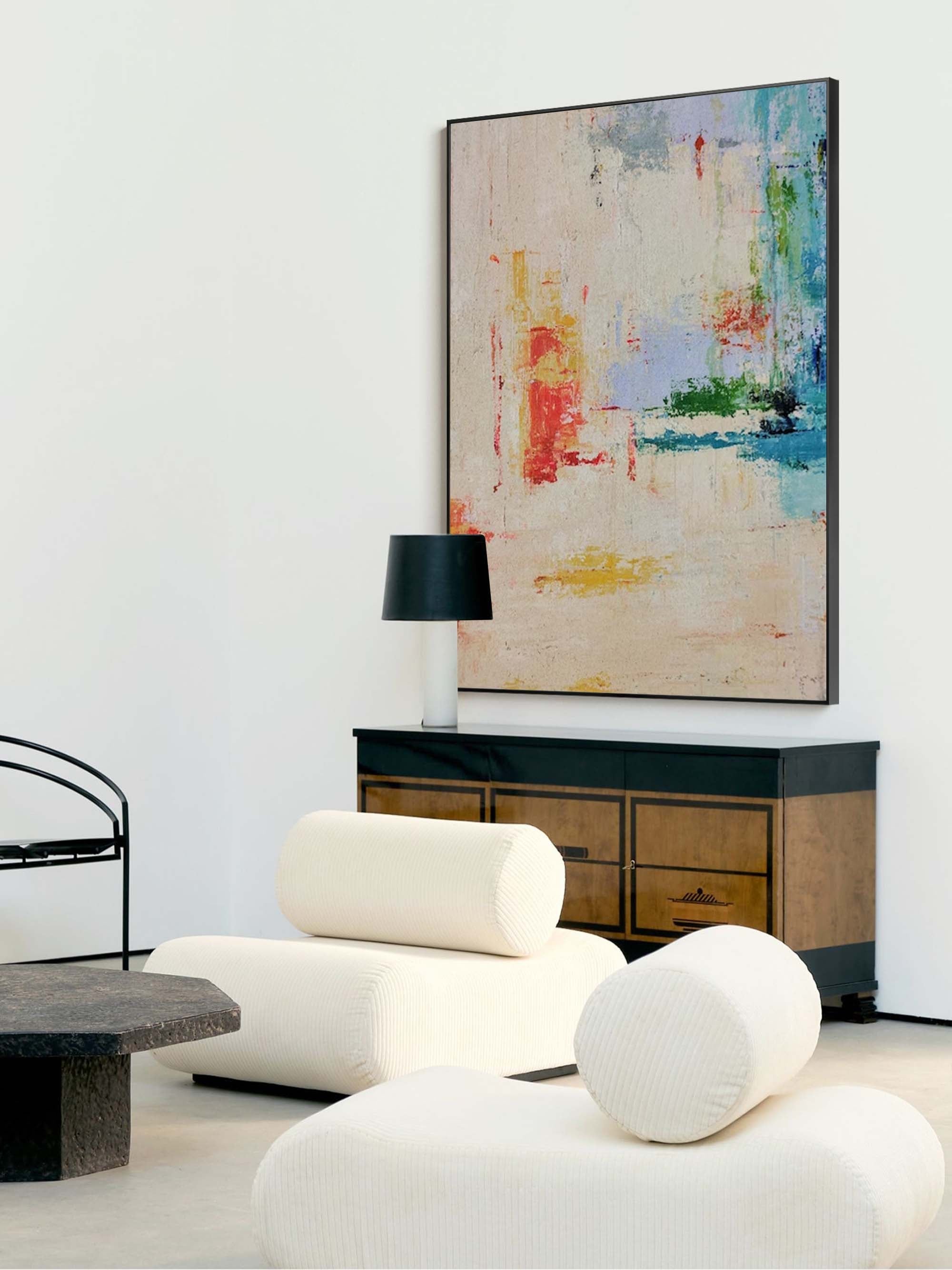 Minimalist Textured Abstract Canvas Wall Art