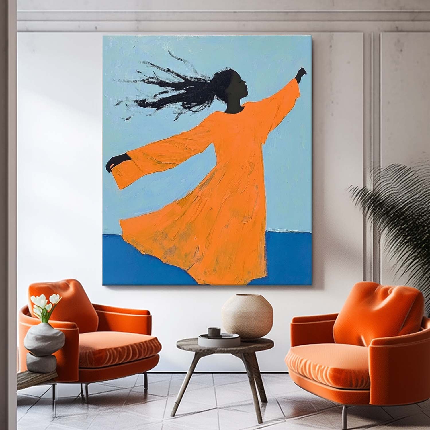 Wall Art People Minimalist Scandinavian Warm