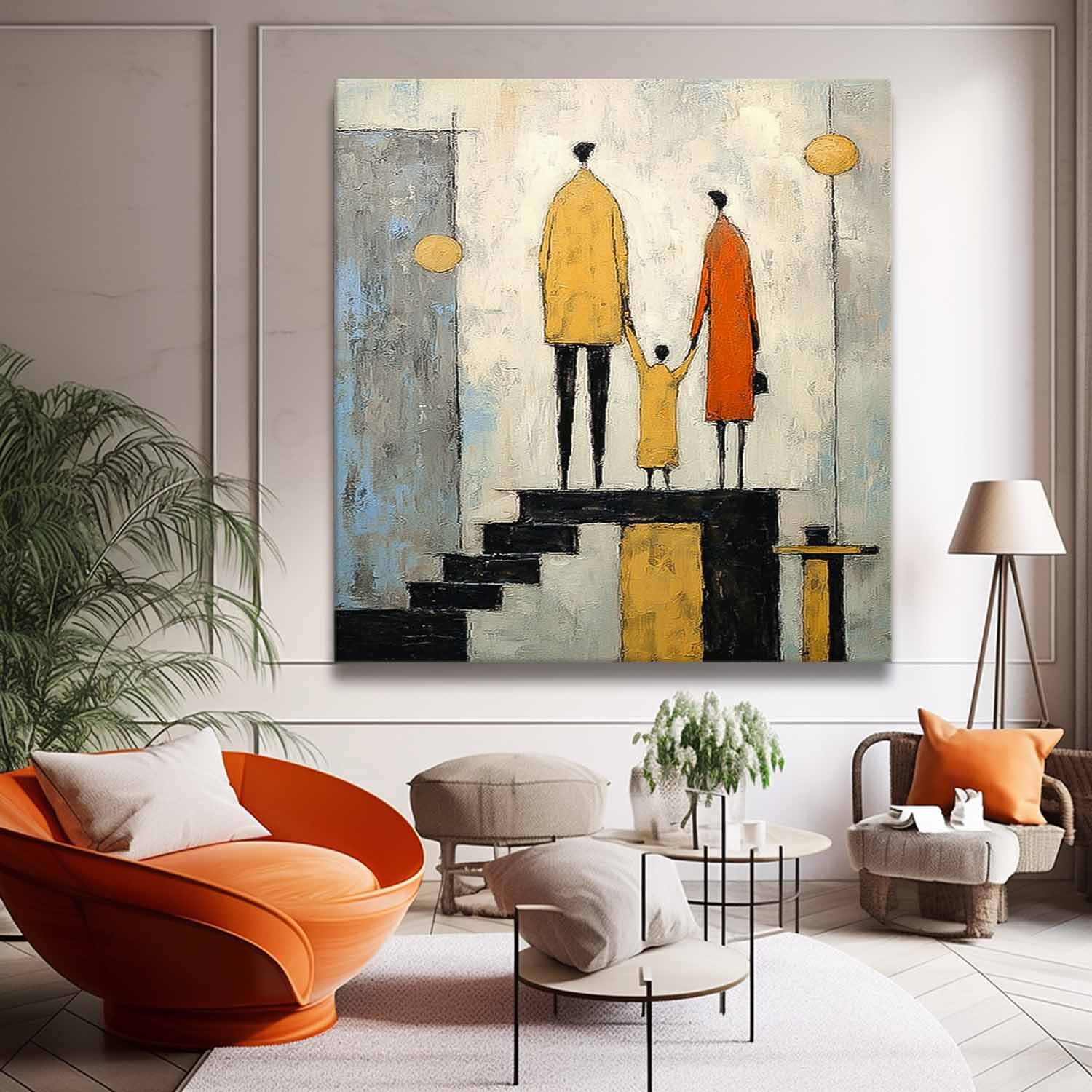Wall Art People Warm Nostalgic Family