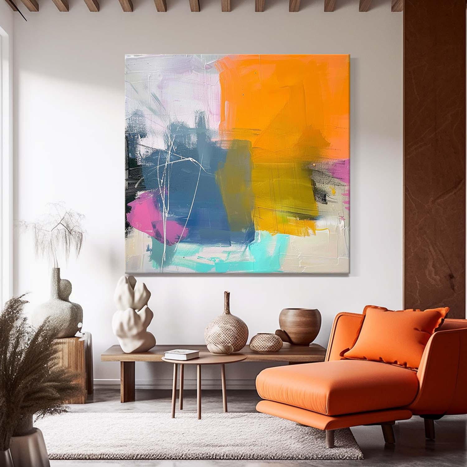 Wall Art Abstract Painterly Dreamy Elegant