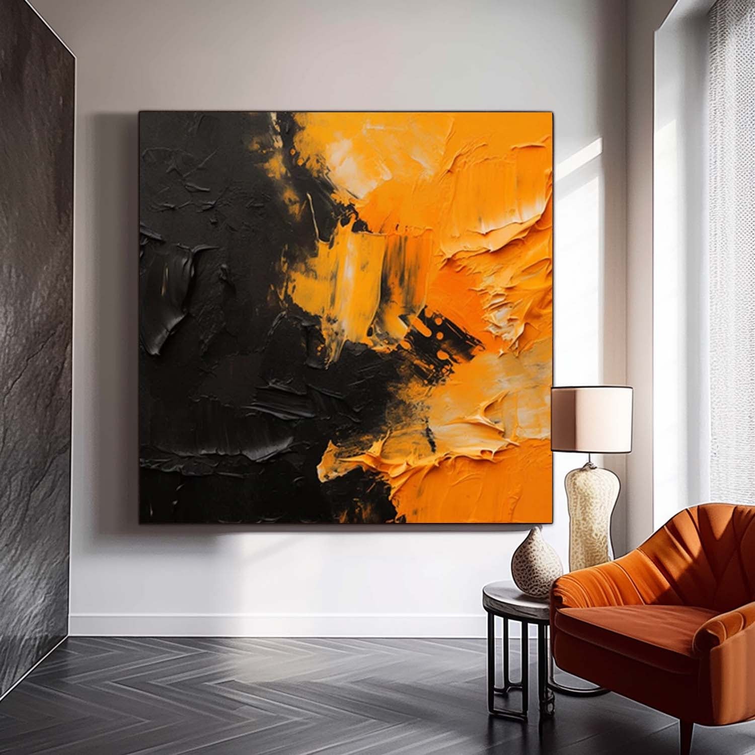 Abstract Canvas Art AB609 - Neutralighting