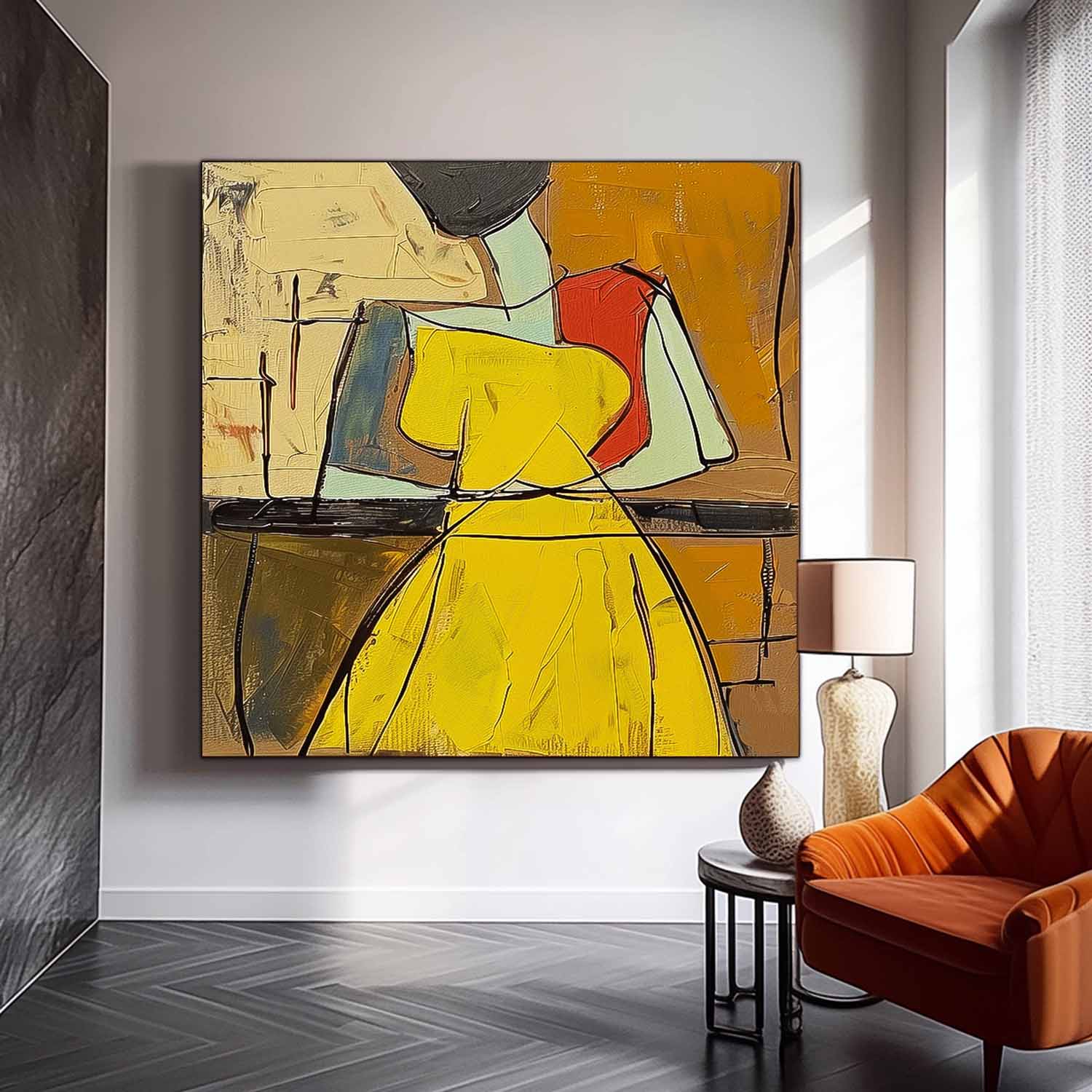 Wall Art People Cheerful Lively Expressionist
