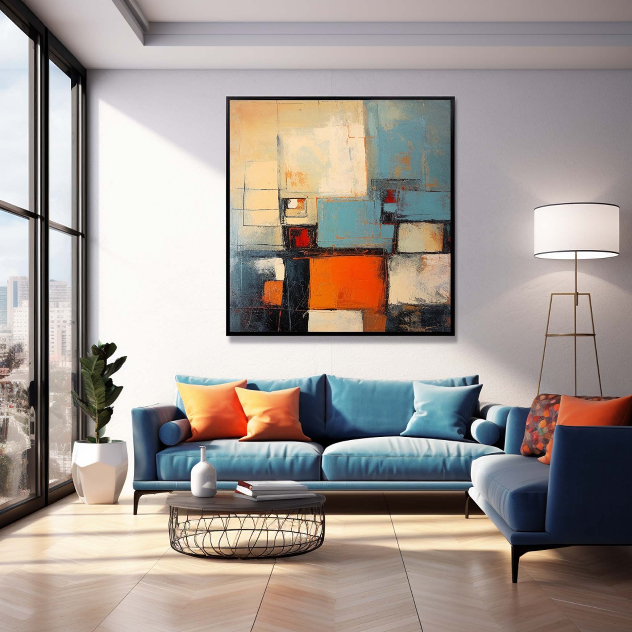 Wall Art Playful Abstract Pop Geometric