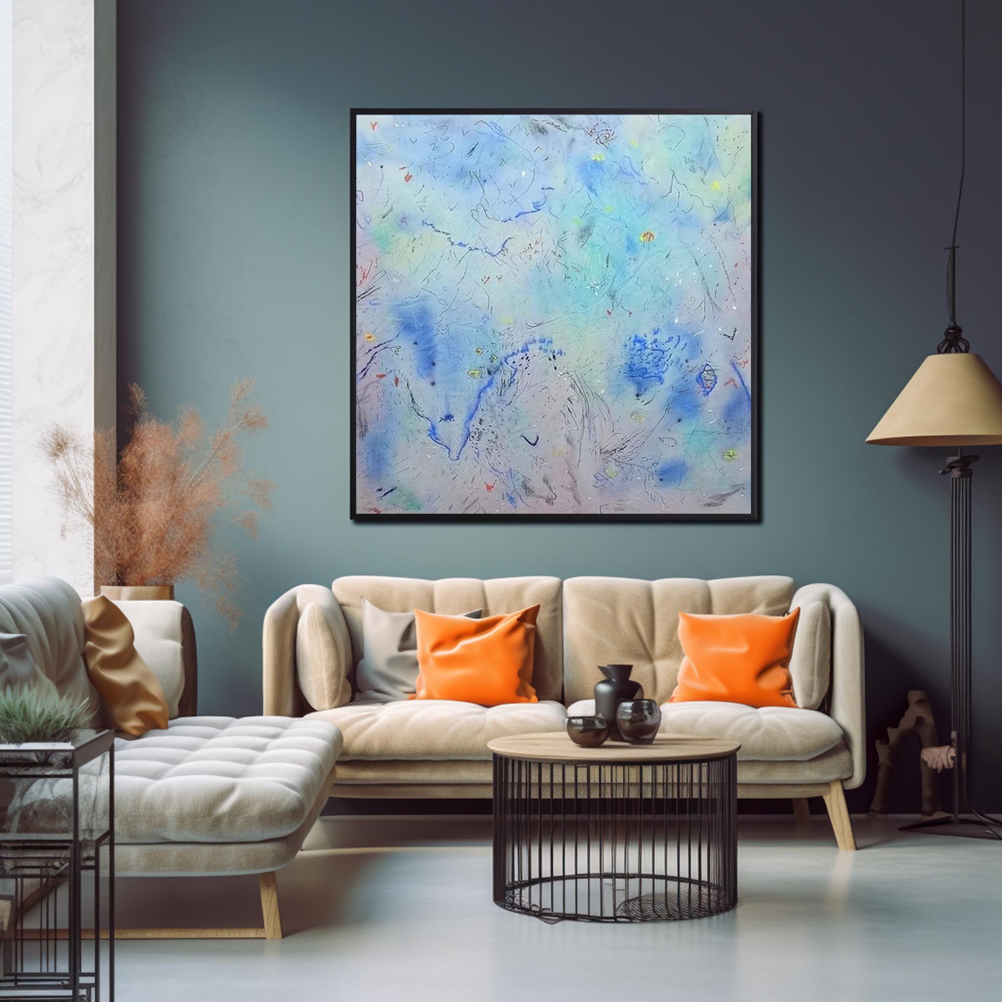 Wall Art Abstract Modern Color Gradient