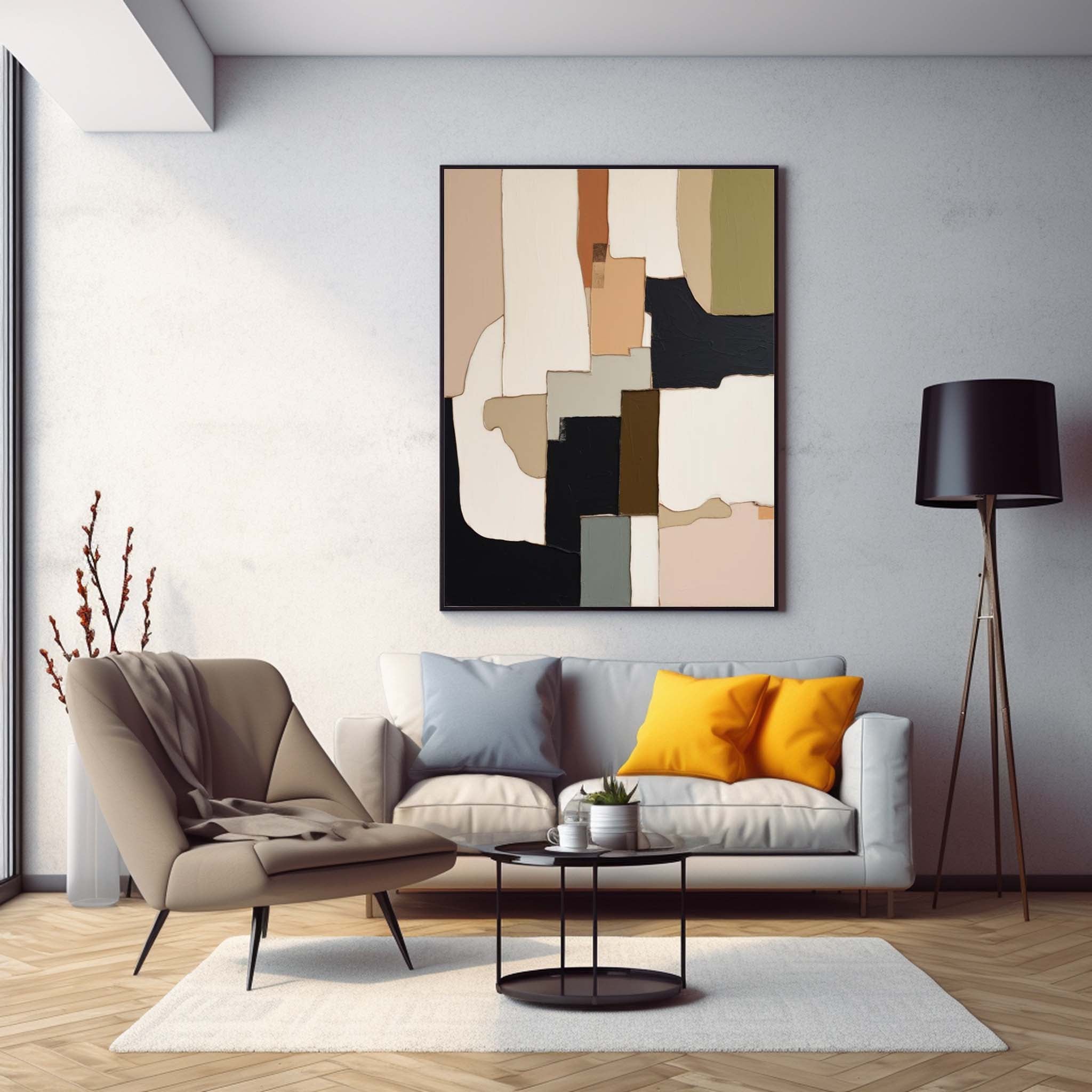 Wall Art Serene Abstract Earthy Decor