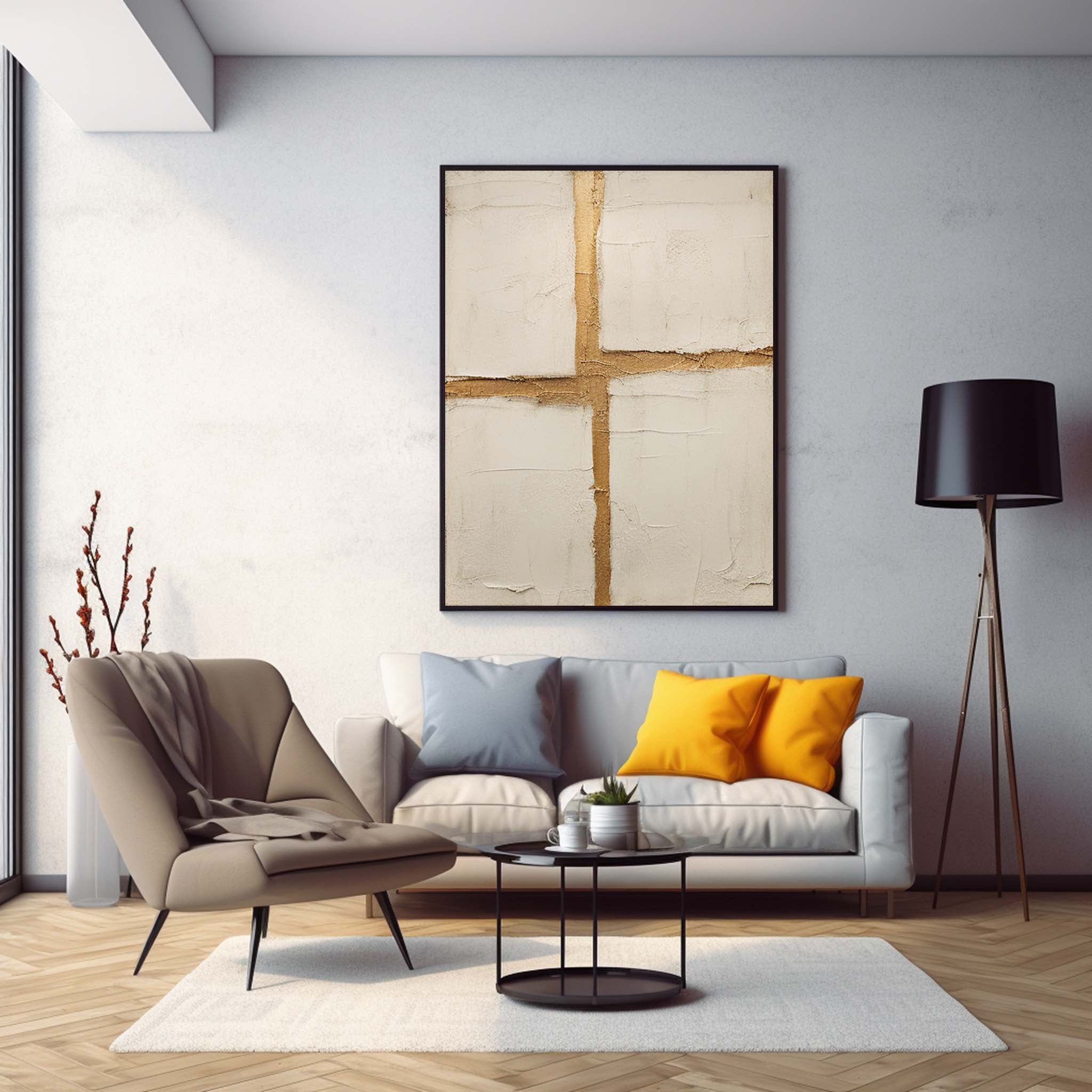 Wall Art Abstract Modern Organic Geometric