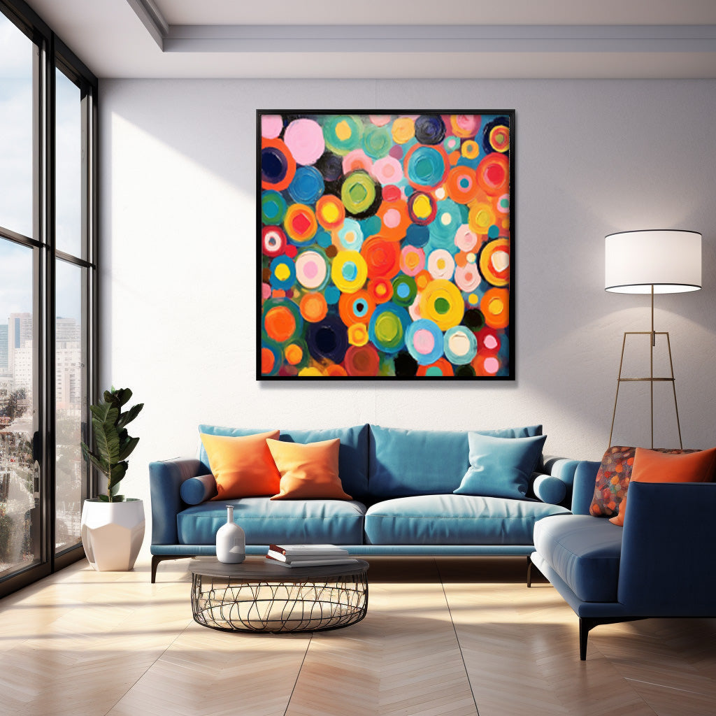 Wall Art Multicolor Abstract Playful Energetic