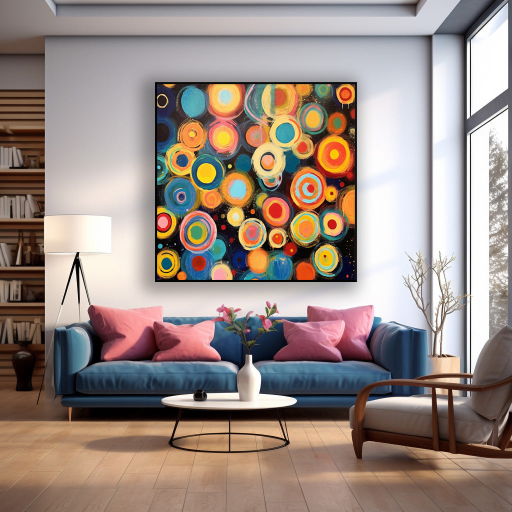 Wall Art Vibrant Abstract Vibrant Multicolor