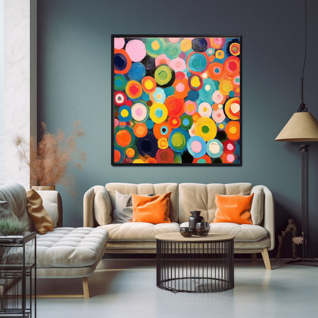 Wall Art Multicolor Abstract Playful Energetic