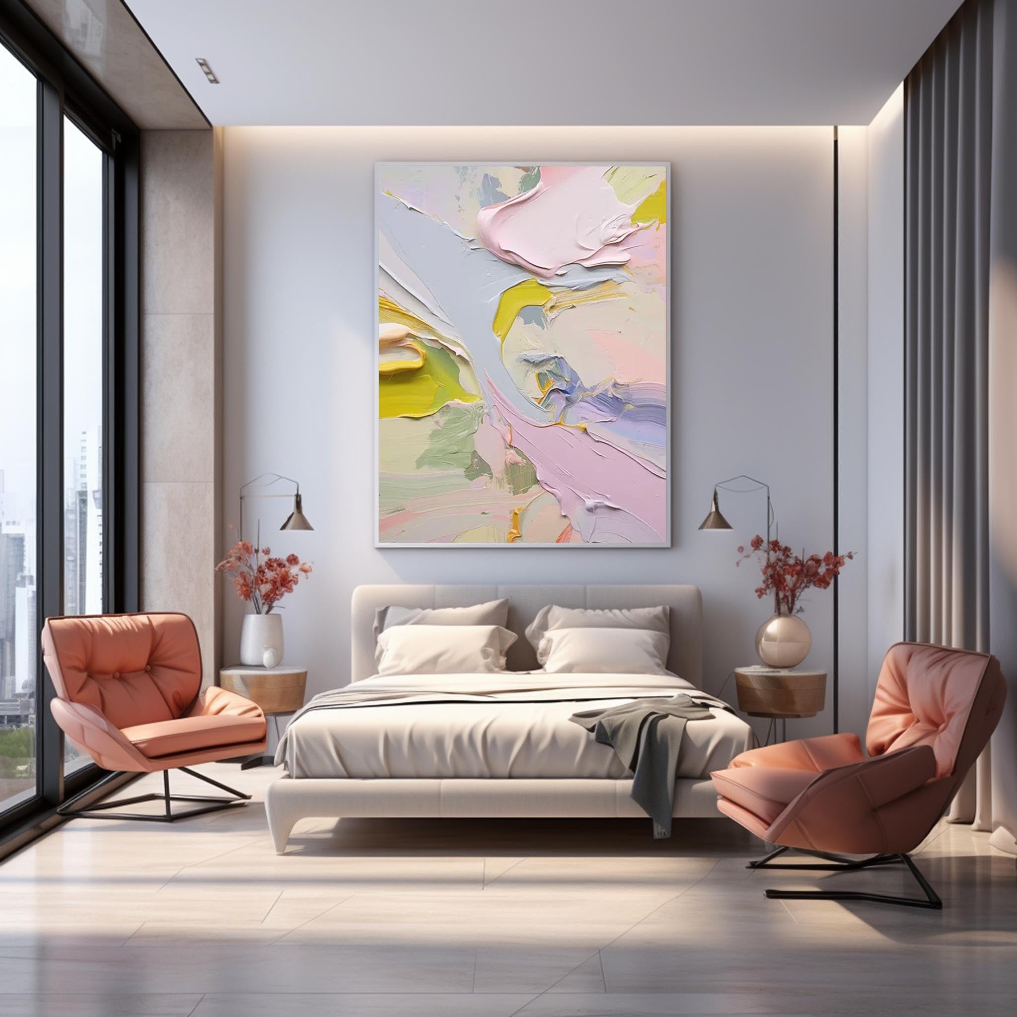Wall Art Raw Abstract Painterly Serene