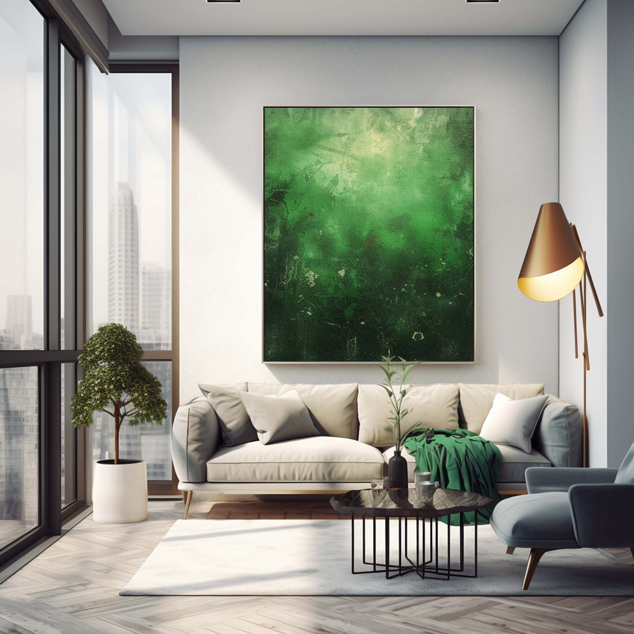 Wall Art Abstract Fluid Watercolor Wash