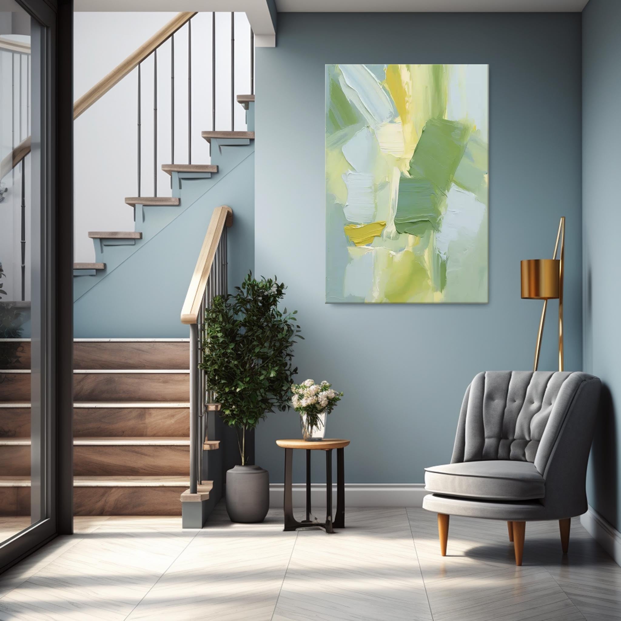 Wall Art Abstract Impasto Neutral Organic