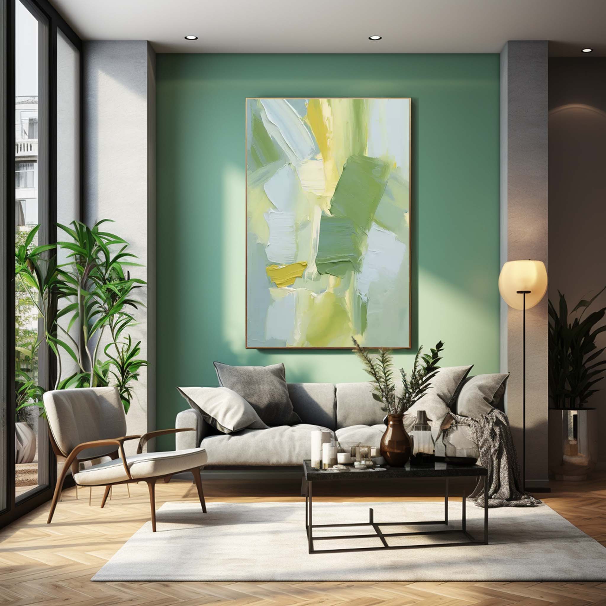 Wall Art Abstract Impasto Neutral Organic