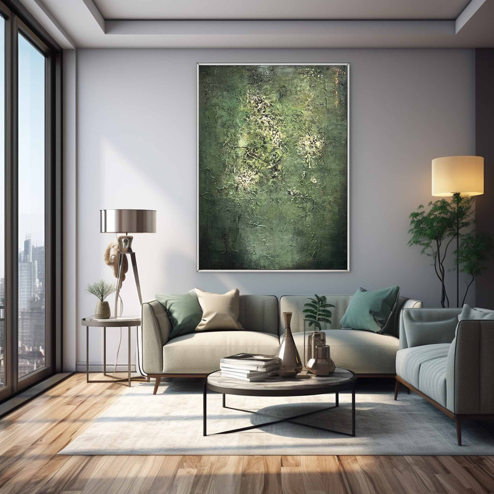 Abstract Canvas Art AB398 - Neutralighting
