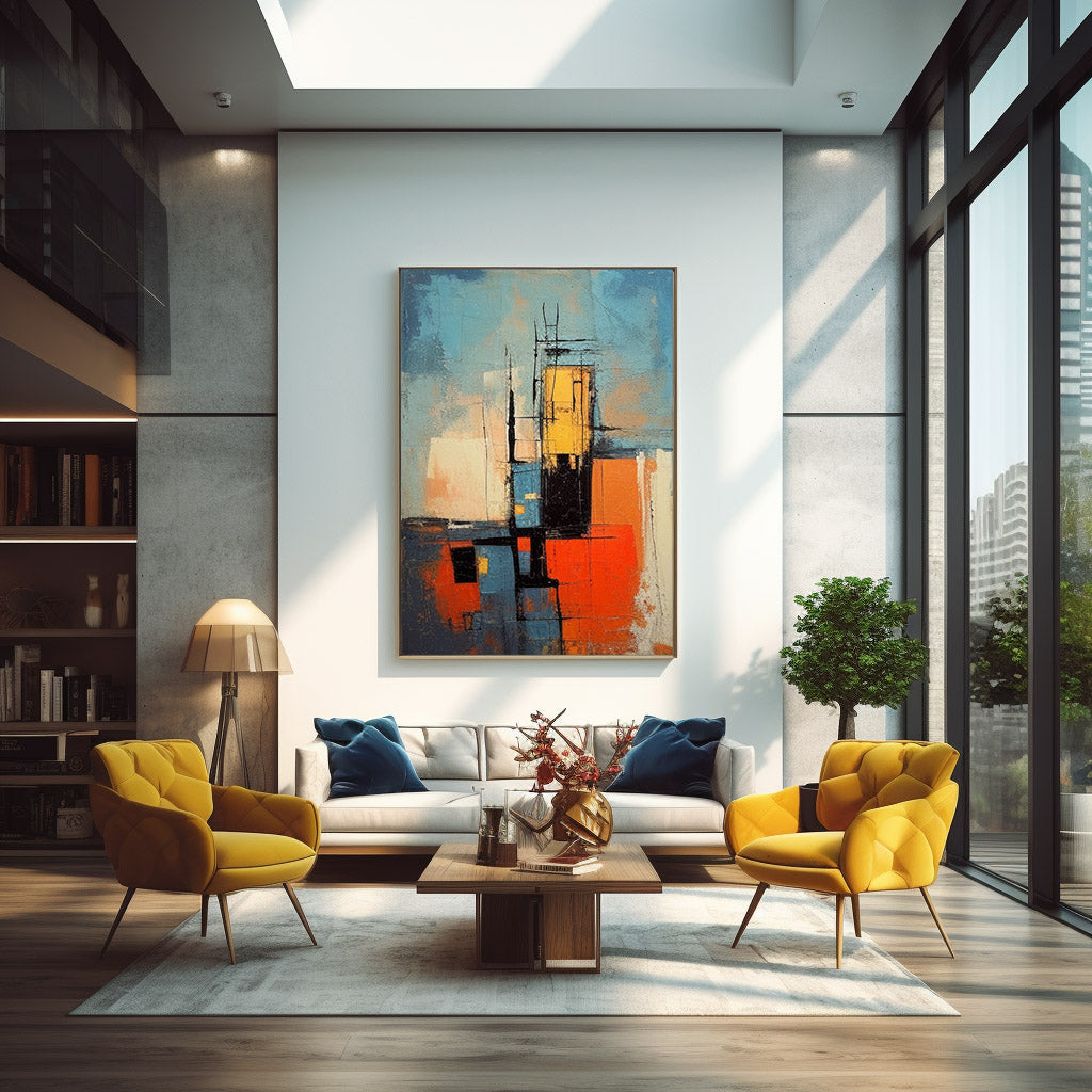 Wall Art Moody Abstract Serene Organic