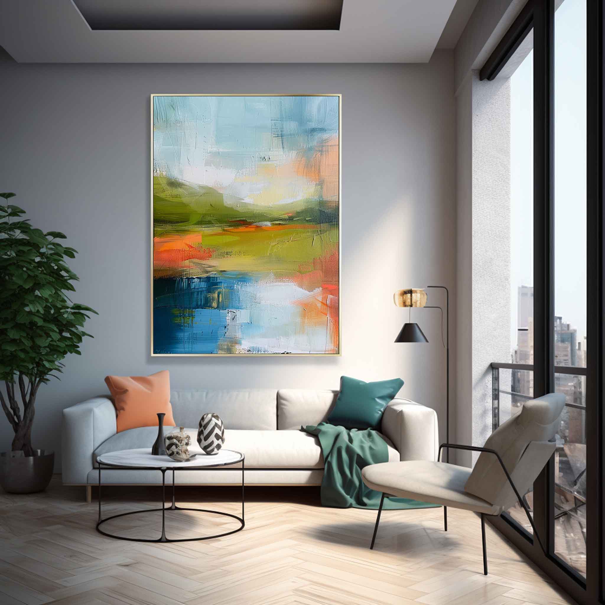 Wall Art Abstract Gentle Healing Modern Landscape