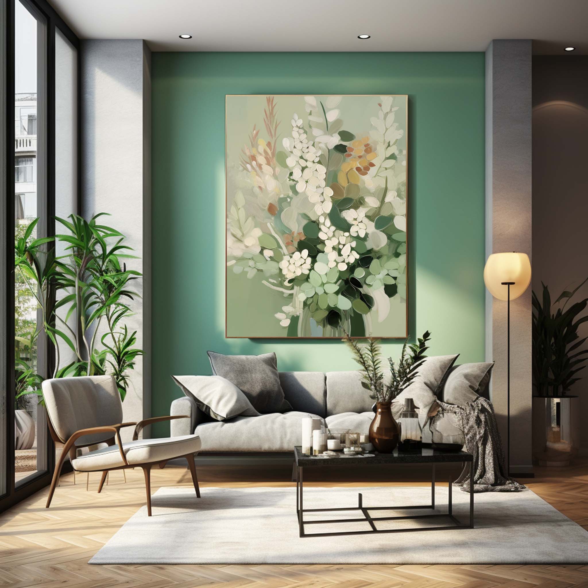 Wall Art Flower Still Life Soft Dense