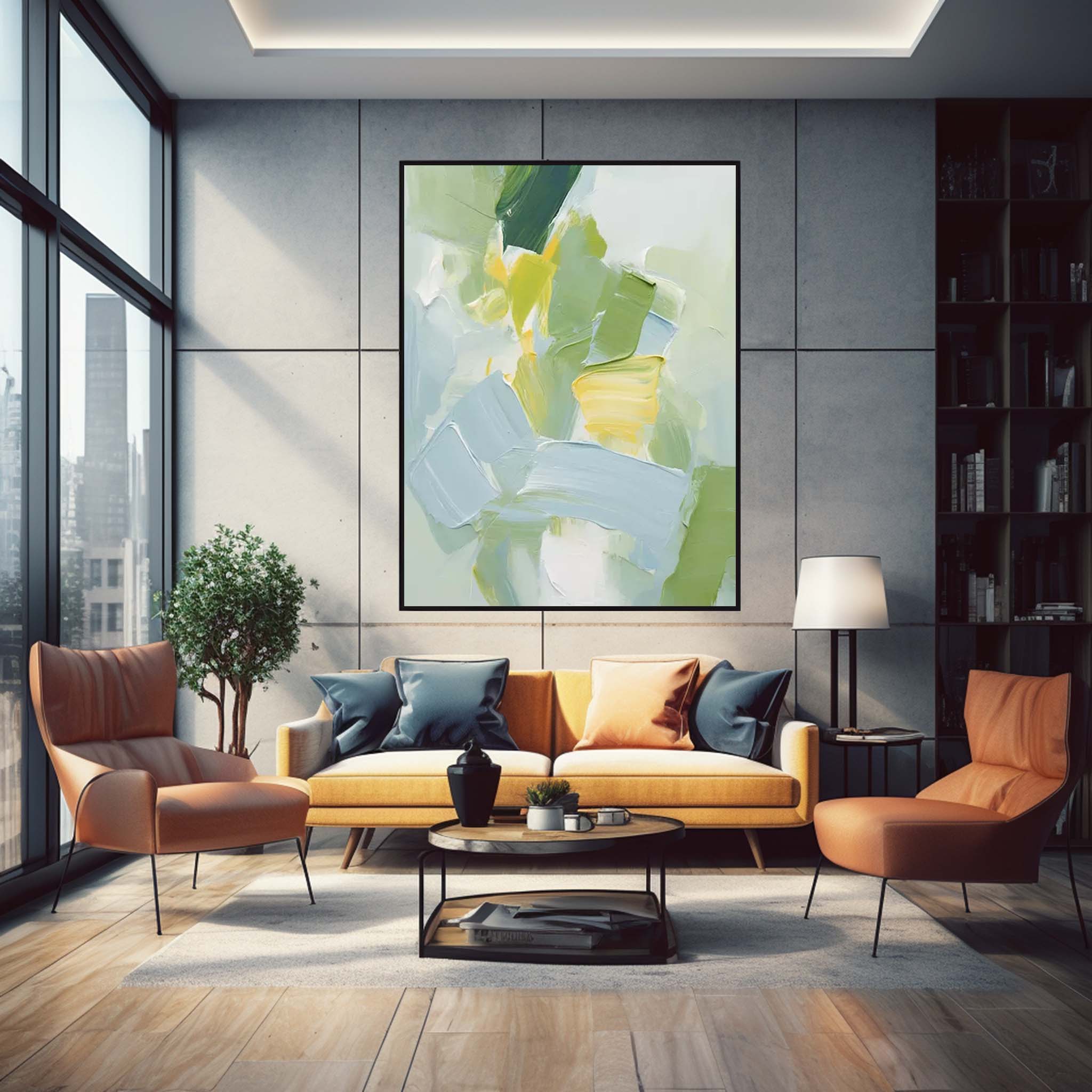Abstract Canvas Art AB303 - Neutralighting