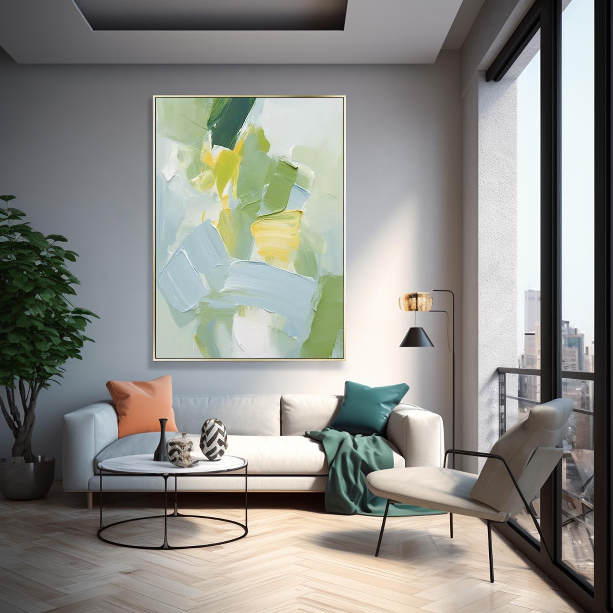 Abstract Canvas Art AB303 - Neutralighting