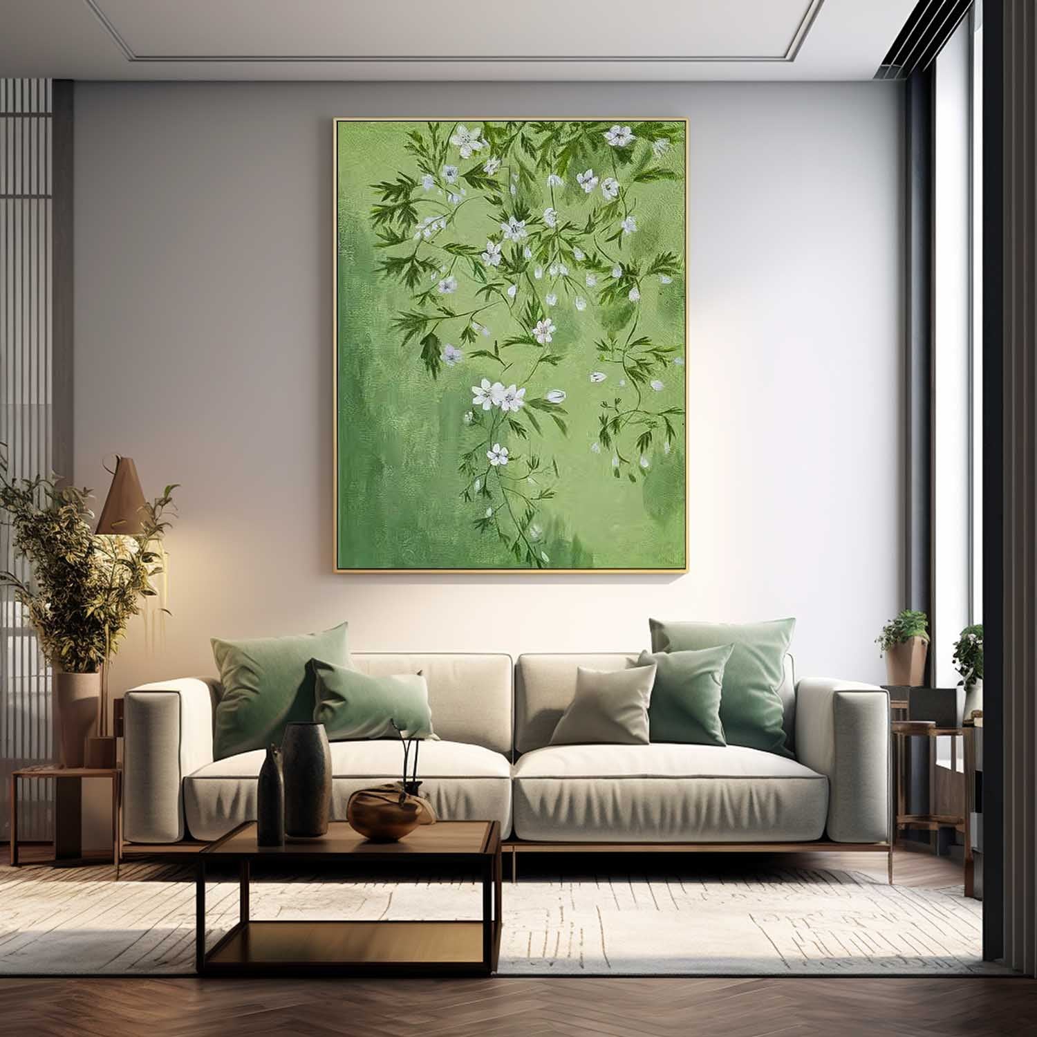 Wall Art Botanical Flower Contemporary Calm