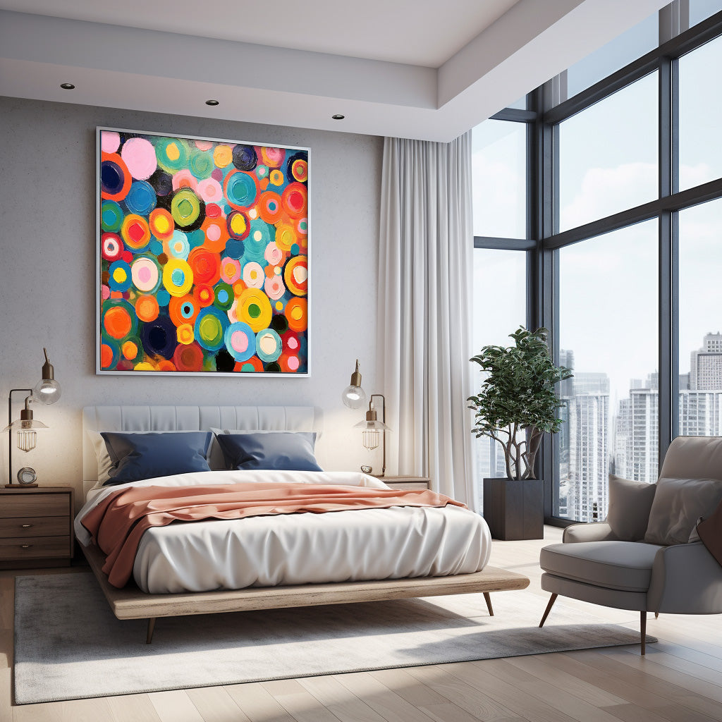 Wall Art Multicolor Abstract Playful Energetic