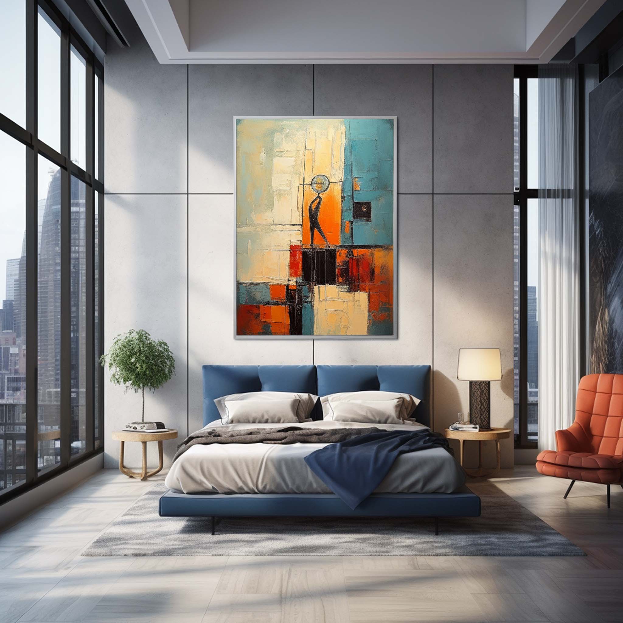 Wall Art Gradient Abstract Geometric Elegant