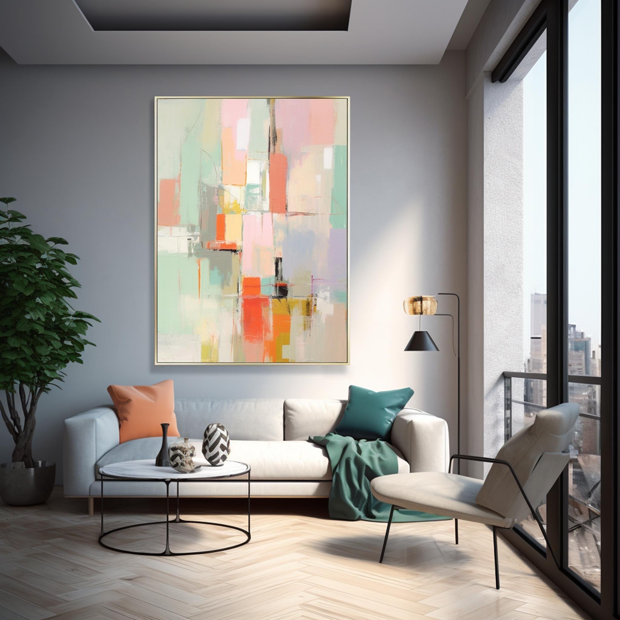 Wall Art Understated Elegant Abstract Geometric